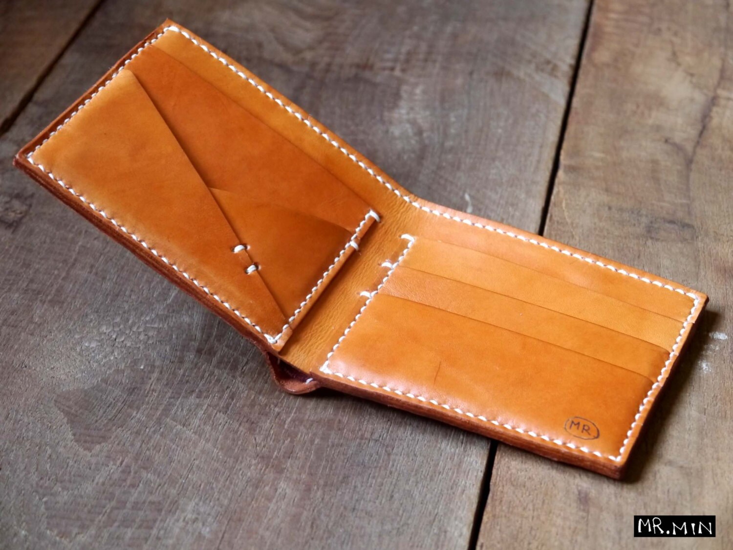 Leather Wallet Men's Leather Wallet Handmade Wallet Etsy
