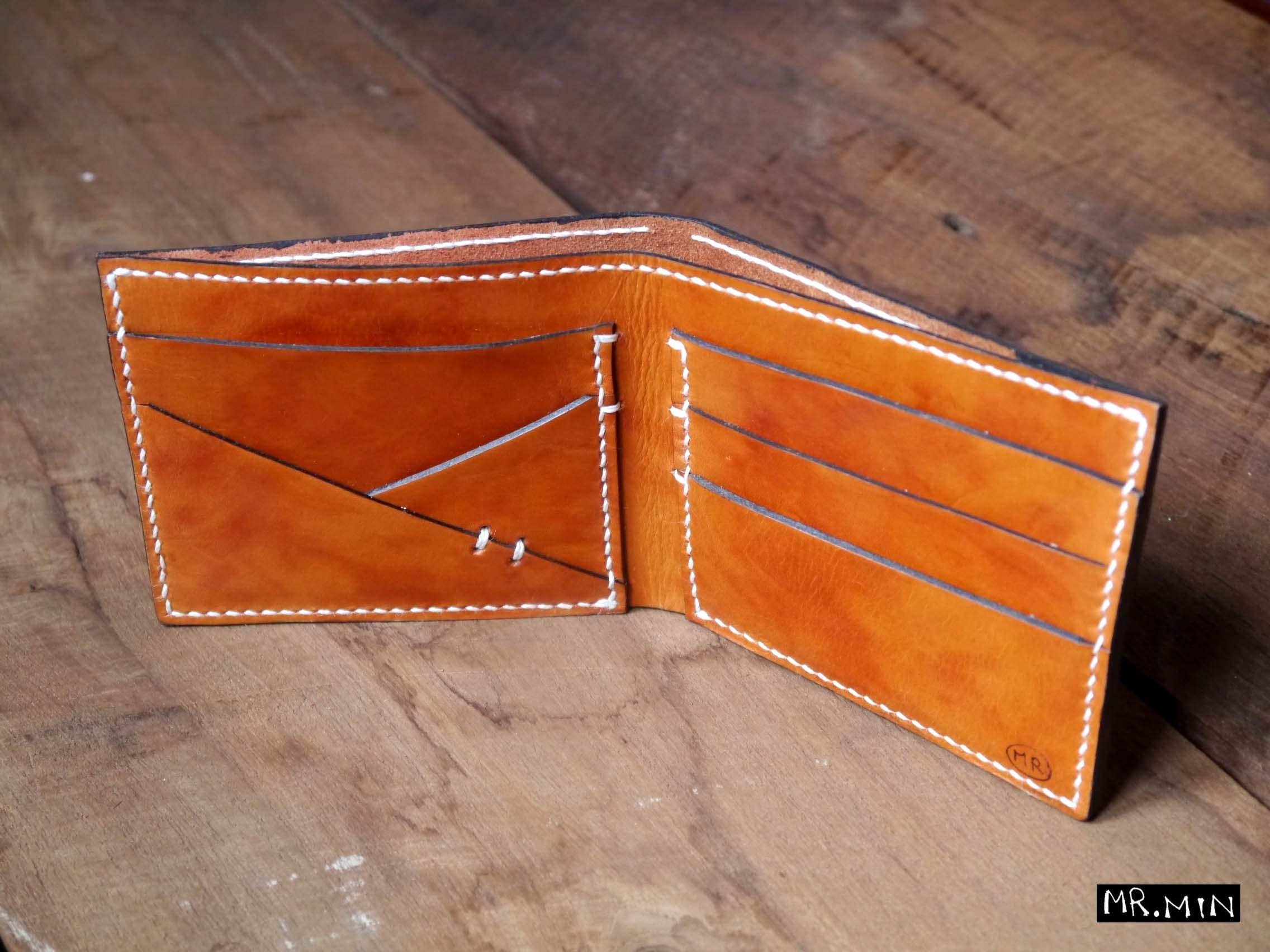 Leather Wallet Men's Leather Wallet Handmade Wallet Etsy