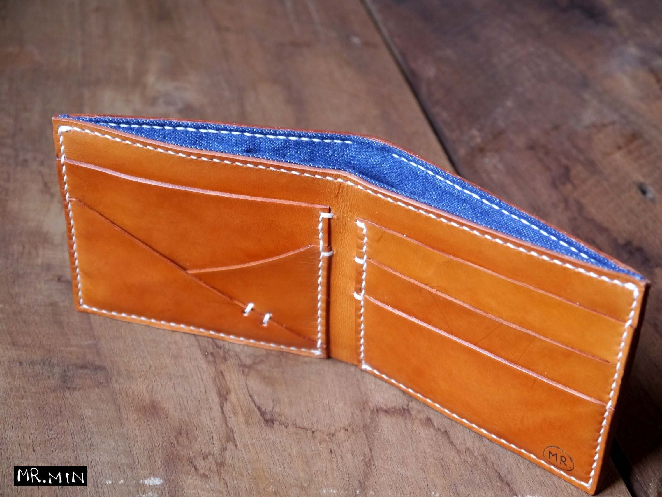 Leather wallet men's leather wallet handmade wallet Etsy