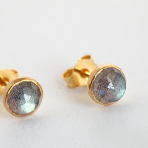 Labradorite Stud Earrings, Labradorite Earrings, Labradorite Jewelry ...