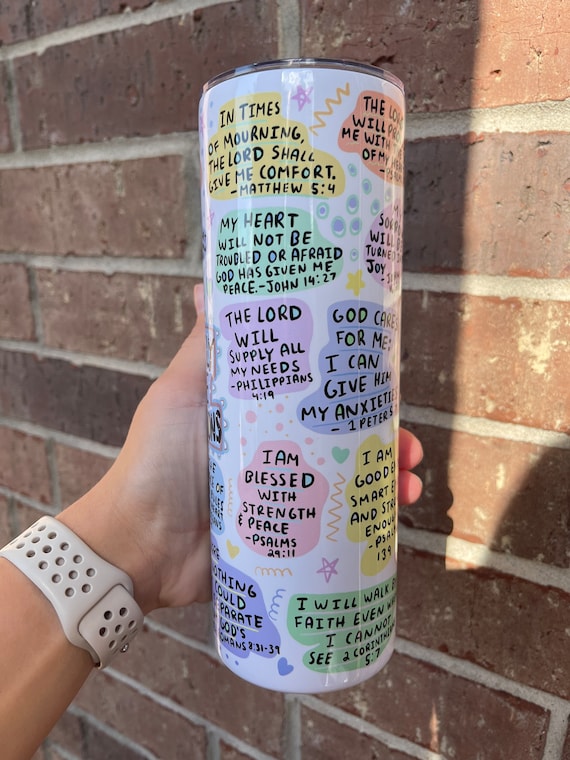 Affirmation Tumbler My Daily Bible Verse Affirmation Tumbler My Daily Bible Verse
