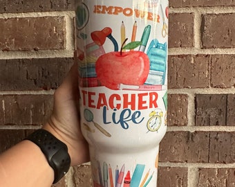Teacher 40oz Tumbler l Teacher Cup l Teacher Tumbler l 40oz Teacher Tumbler l Teacher Life Cup l Teacher Appreciation Tumbler l Teacher