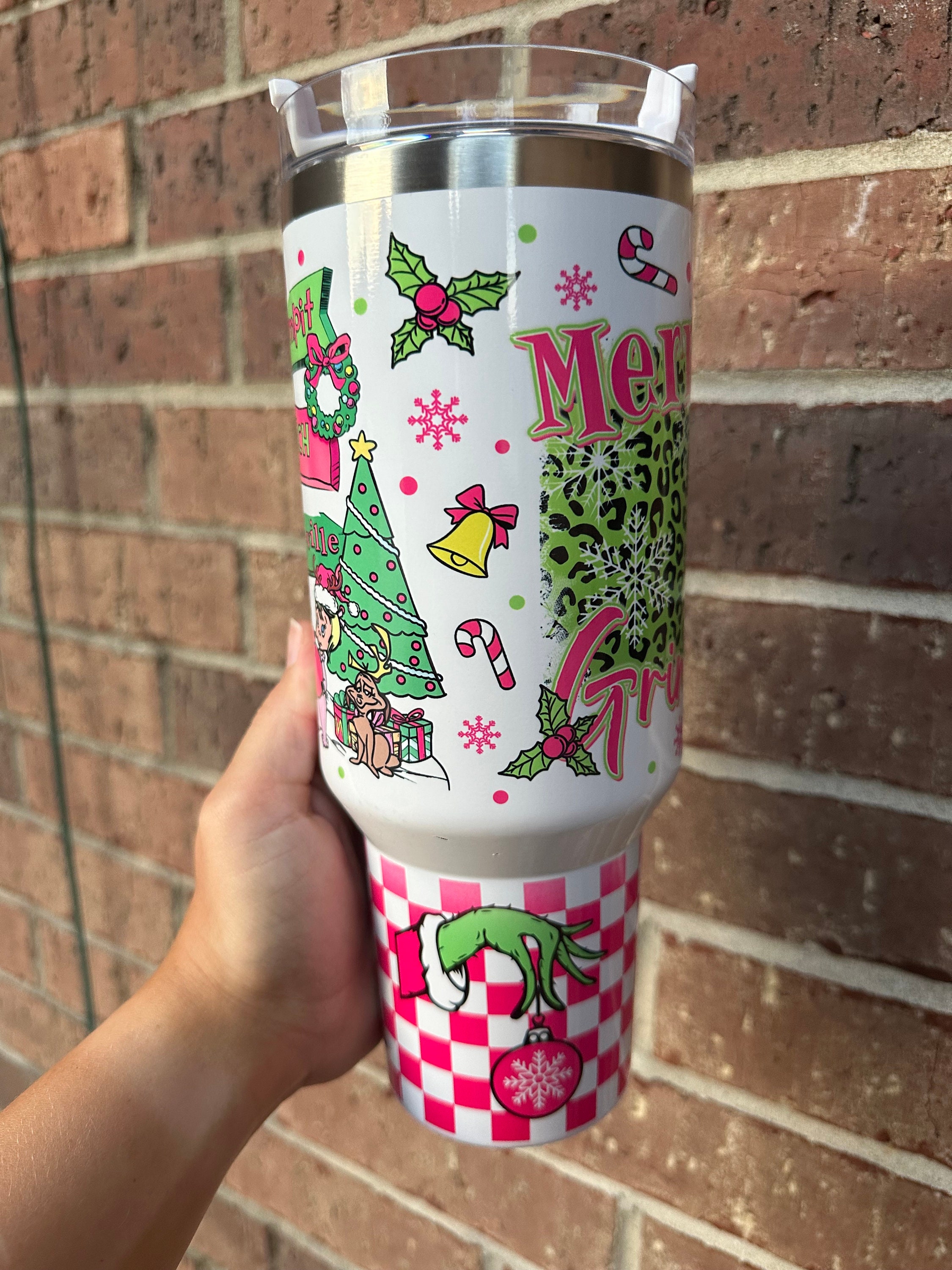 The Grinch Tumbler, Christmas Tumbler. Whoville tumbler, How the