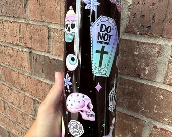 Spooky Skeleton Cup l Spooky Tumbler l Witch Tumbler l Halloween Tumbler l Halloween Witch Cup l Halloween Cup l Spooky Season Cup l witch