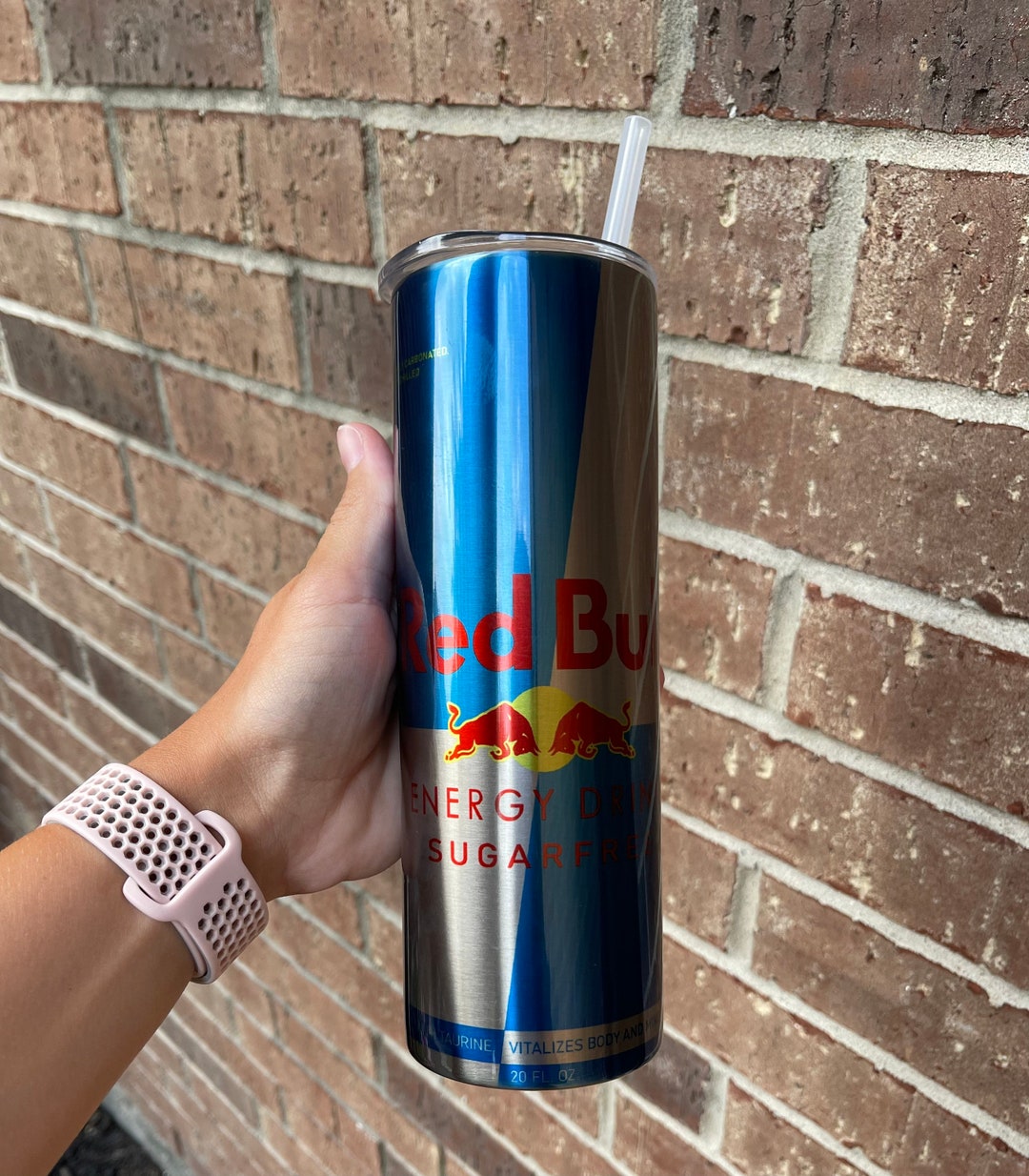 Sugar Free Red Bull Tumbler L Red Bull Cup L Red Bull Gives Etsy