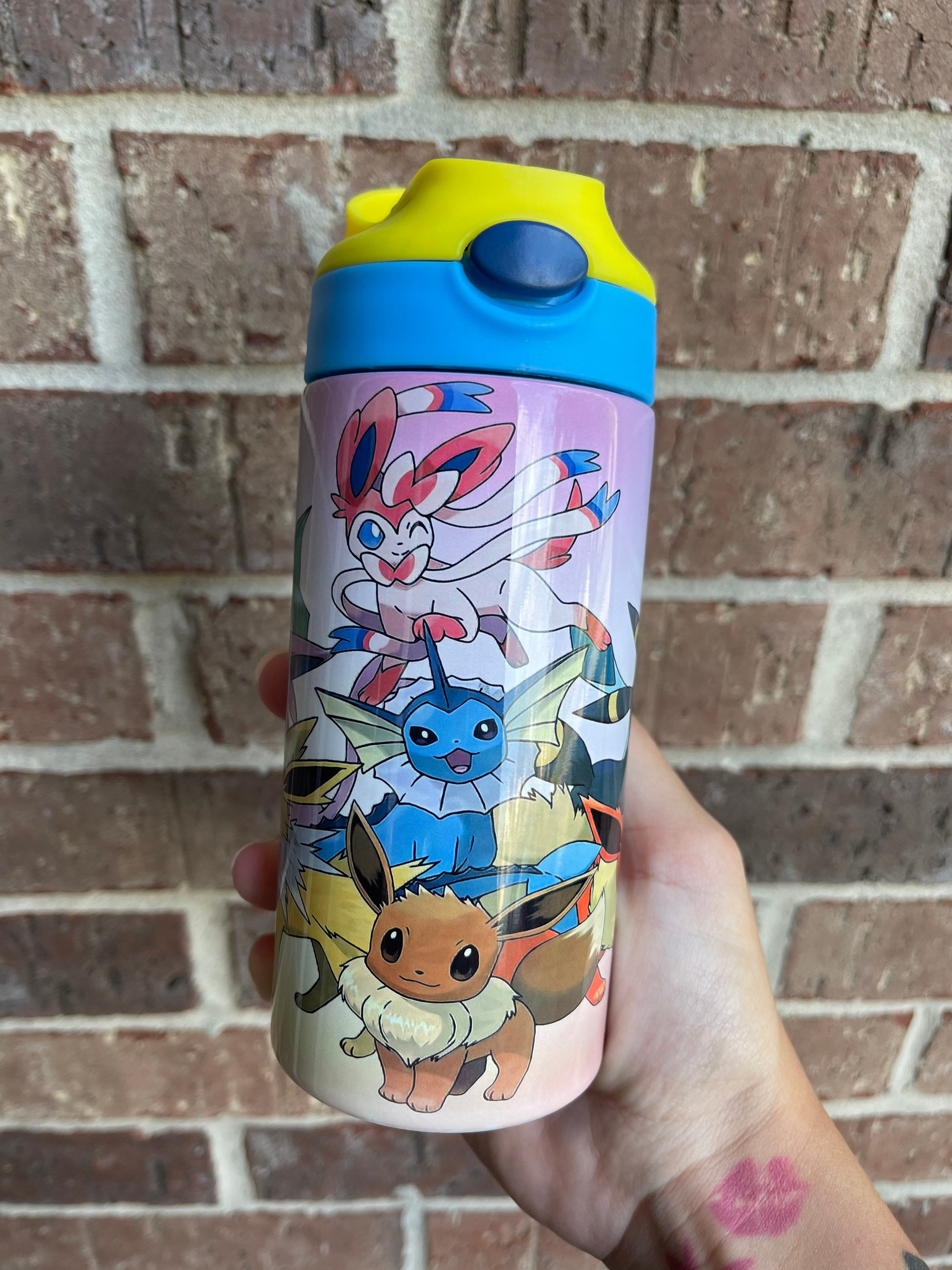 Pokémon Eevee Tumbler L Eevee Cup L Pokémon Cup L Pokémon Tumbler L Kids  12oz Cup L 12oz Kids Cup L Childrens Pokémon Cup L Eevee Evolution 