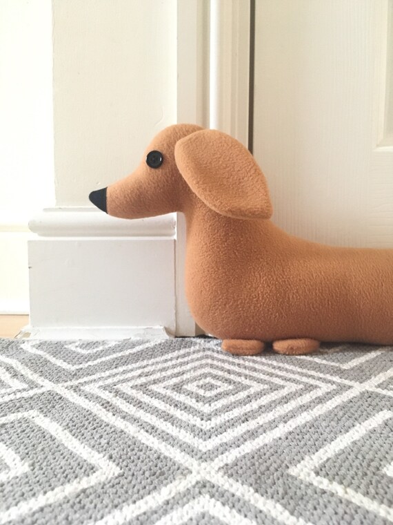Dachshund door draft stopper Handmade Sausage Dog Draught Etsy