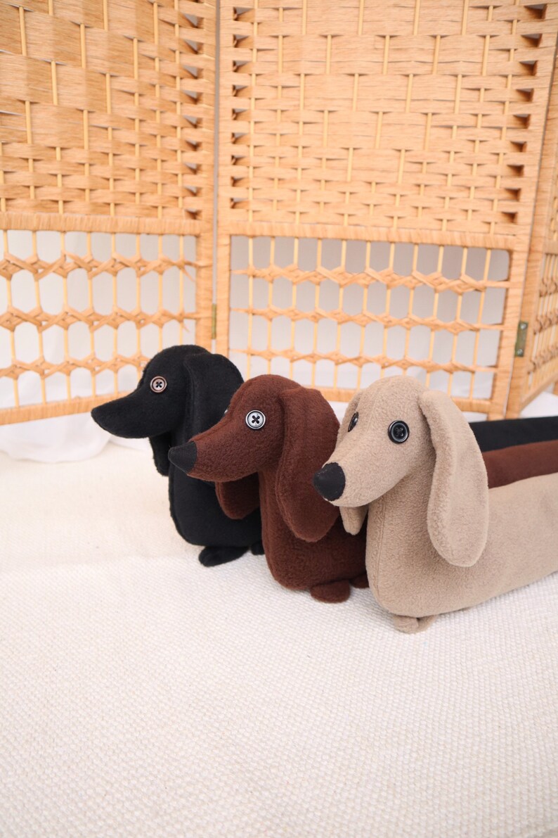 Dachshund Door Draft Stopper Handmade Sausage Dog Draught Etsy