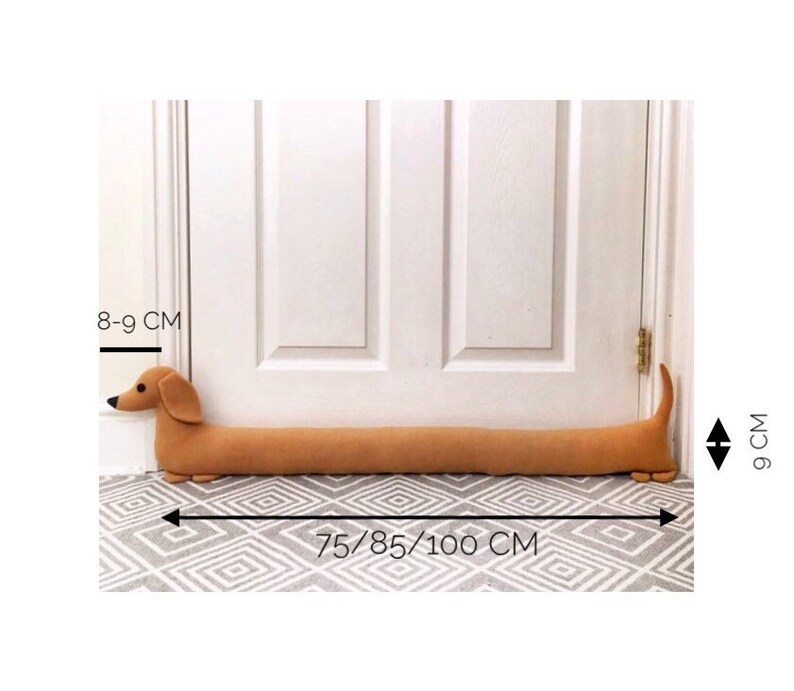 Dachshund Door Draft Stopper Handmade Sausage Dog Draught Etsy UK