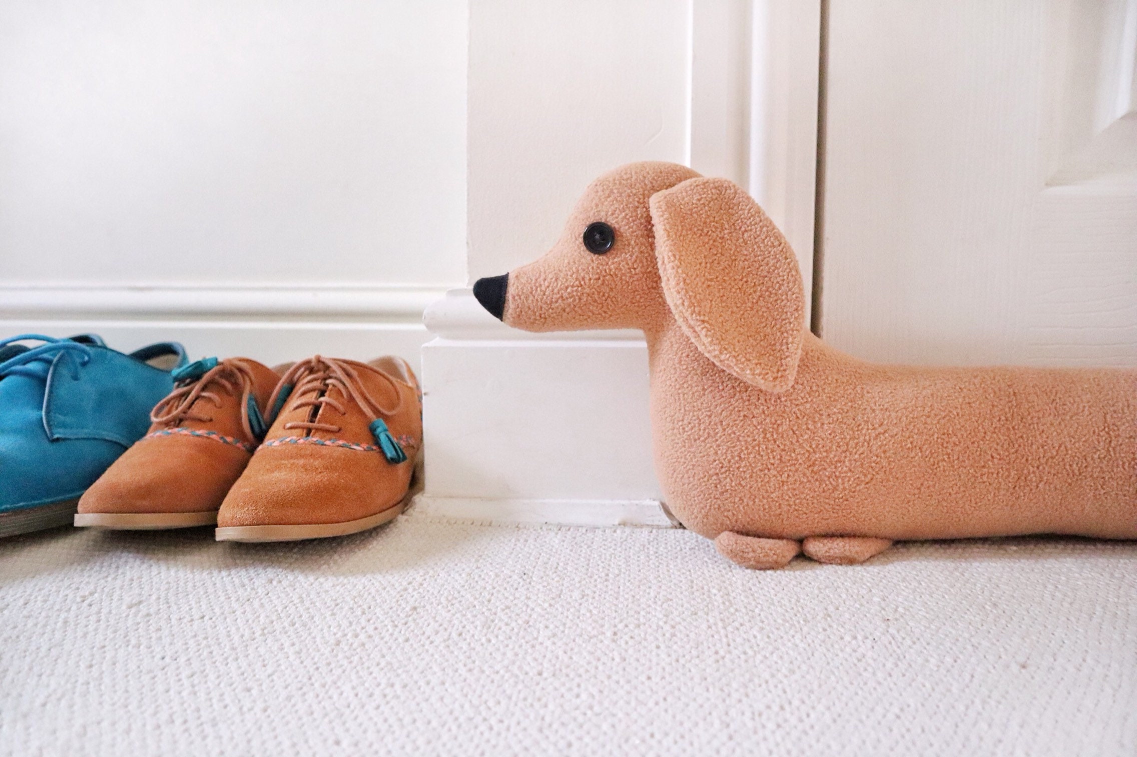 Dachshund Door Draft Stopper Handmade Sausage Dog Draught Etsy UK