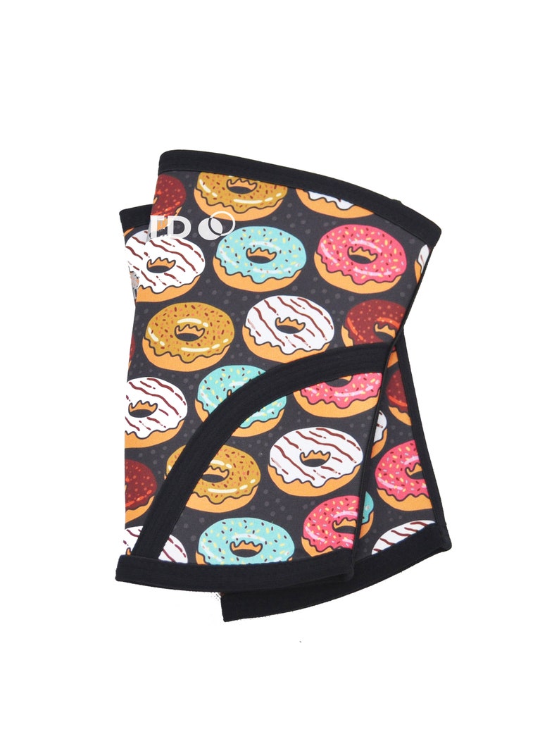 5MM Donut Judge Me Fitness Weightlifting Sleeves CrossFit Knee Sleeves 5mm Compression Knee Sleeve Crossfit Compression Knee Sleeves