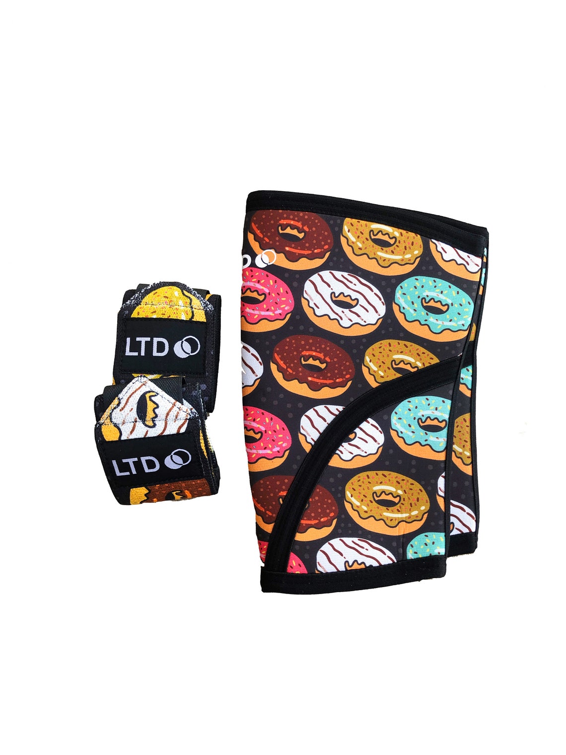 BUNDLE Donut Judge Me Wraps Fitness Knee Sleeves Etsy