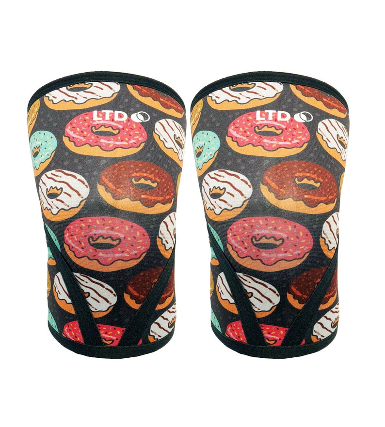 5MM Donut Judge Me Fitness Weightlifting Sleeves CrossFit Knee Sleeves 5mm Compression Knee Sleeve Crossfit Compression Knee Sleeves