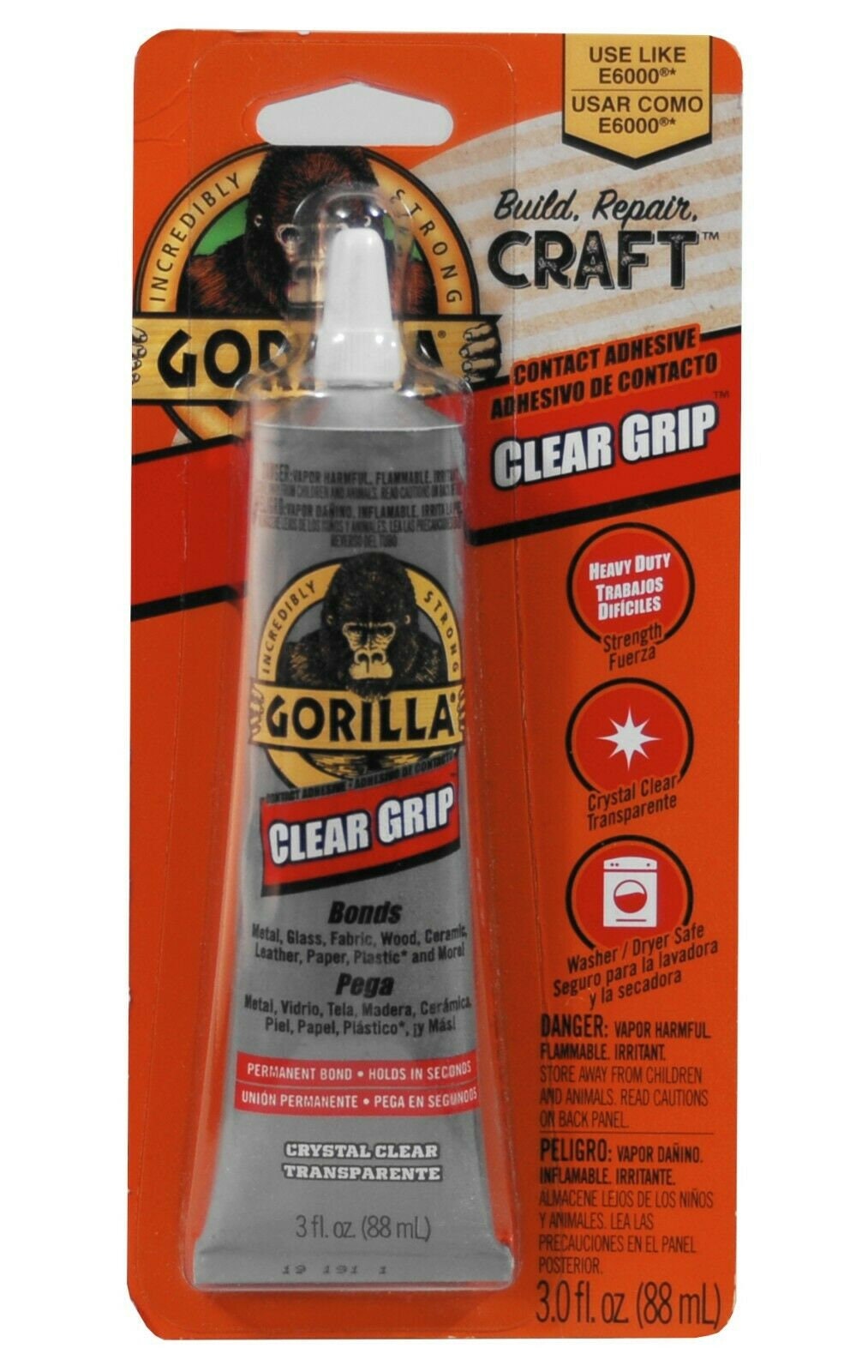 Gorilla Glue Clear Grip Contact Adhesive 