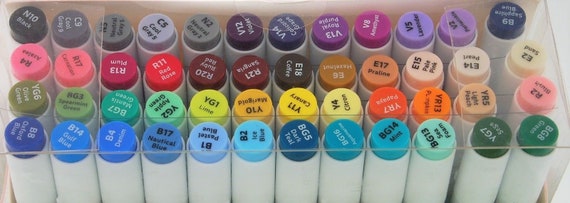 Premiere By Nicole Sketch Markers 48 Colors Dual Ended Brush Chisel Tips