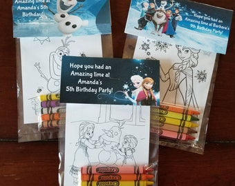 Download Personalization 12 Sets Of Disney Frozen Favors Coloring Book Crayon Set 12 Pack Assorted Style Party Favors Paper Party Supplies Kientructhanhdat Com