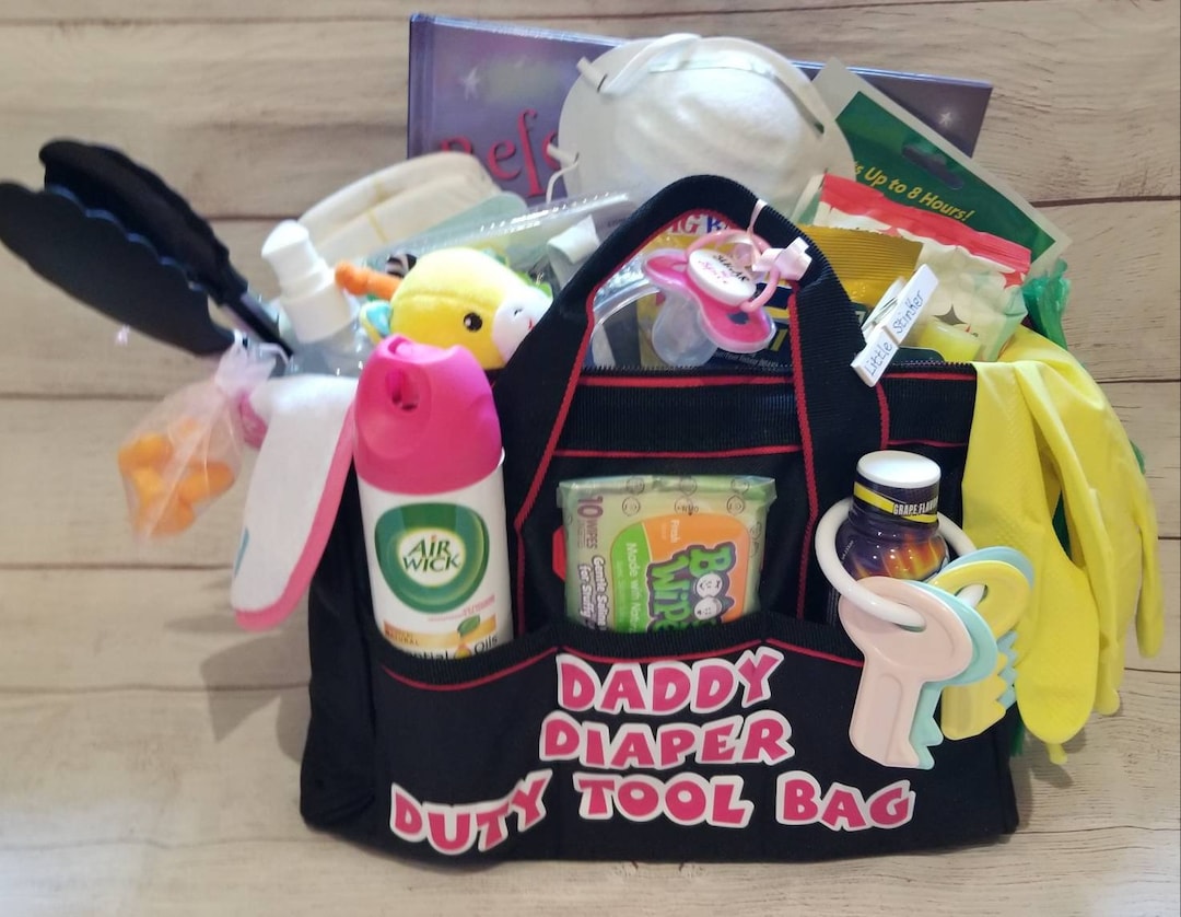 Heavy, Large Daddy Diaper Duty Tool Bag, Daddy to Be Gift, First Time ...