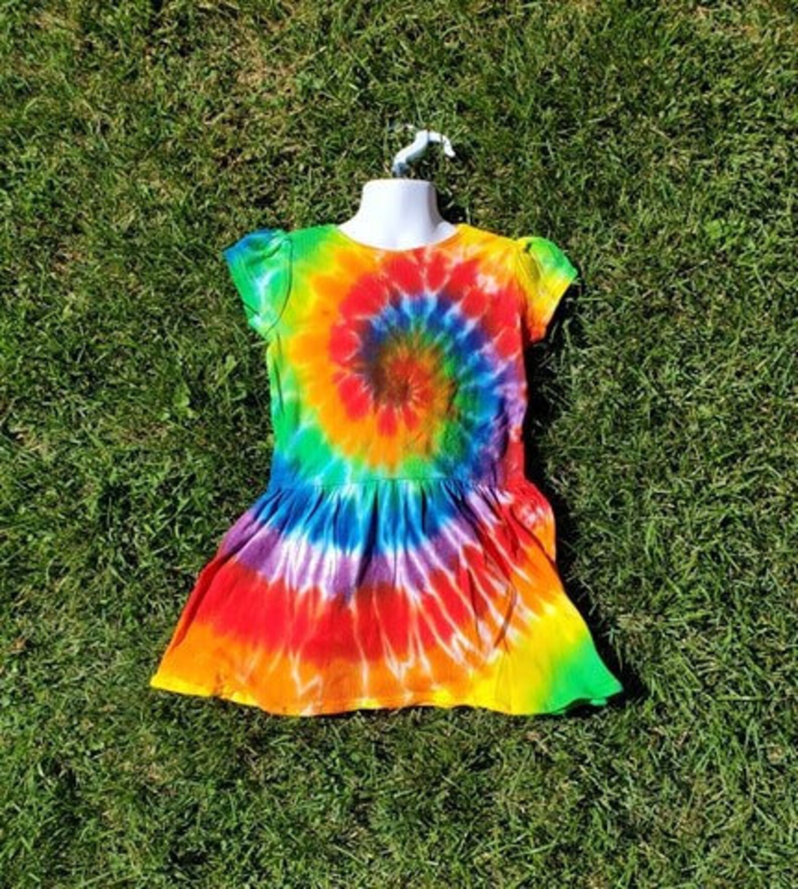 Tie dye for Kids Size 4 Toddler Rainbow Dress Tie Dye for | Etsy