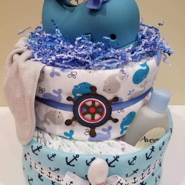 Anchor Diaper Cake Etsy