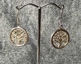 Tree of Life Earrings - Silver