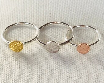 Hammer Disc - Stackable Ring