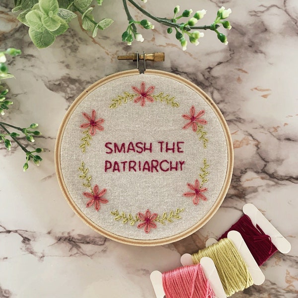 EMBROIDERY PATTERN - Smash the Patriarchy