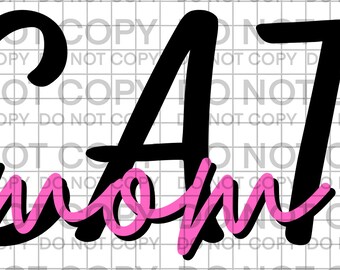 Cat Mom, Cat, Mom, Digital Download, Sublimation Download, Sublimation, PNG, JPG, Clipart, Digital