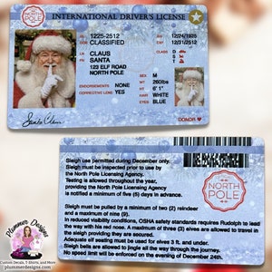 Kerstmanlicentie, Kerstmanrijbewijs kwijt, Kerstmanvlieglicentie kwijt, Kerstmanslee, Kerstmanrijbewijs, Kerstmanrijbewijs