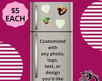 Personalized Heart Shaped Magnets, Customized Heart Shaped Magnets, Personalized Magnets, Customized Magnets, Heart Shaped Magnets