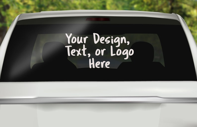 Custom Decal Custom Window Decal Personalized Car Decal Etsy