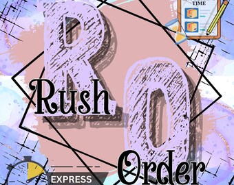 RUSH ORDER - Add this to your cart if you need your item(s) to be shipped faster than standard processing times. See item details section