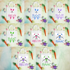Personalized Easter Sacks, Free Shipping, Easter, Easter Basket, Easter Bunny Bags, Bunny Ears Bag, Easter Rabbit, Easter Sacks,