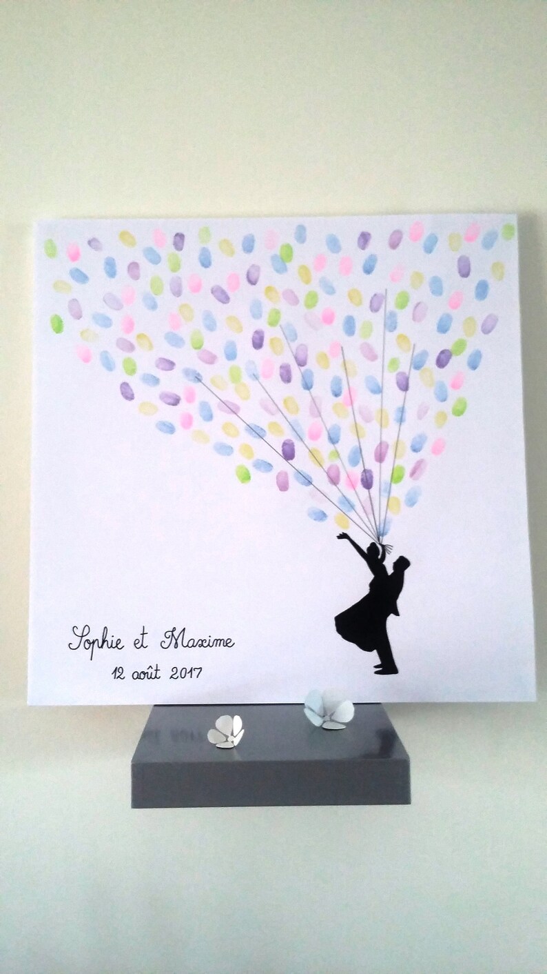 Arbre A Empreintes Ballons Mariage Pour 100 180 Personnes Etsy