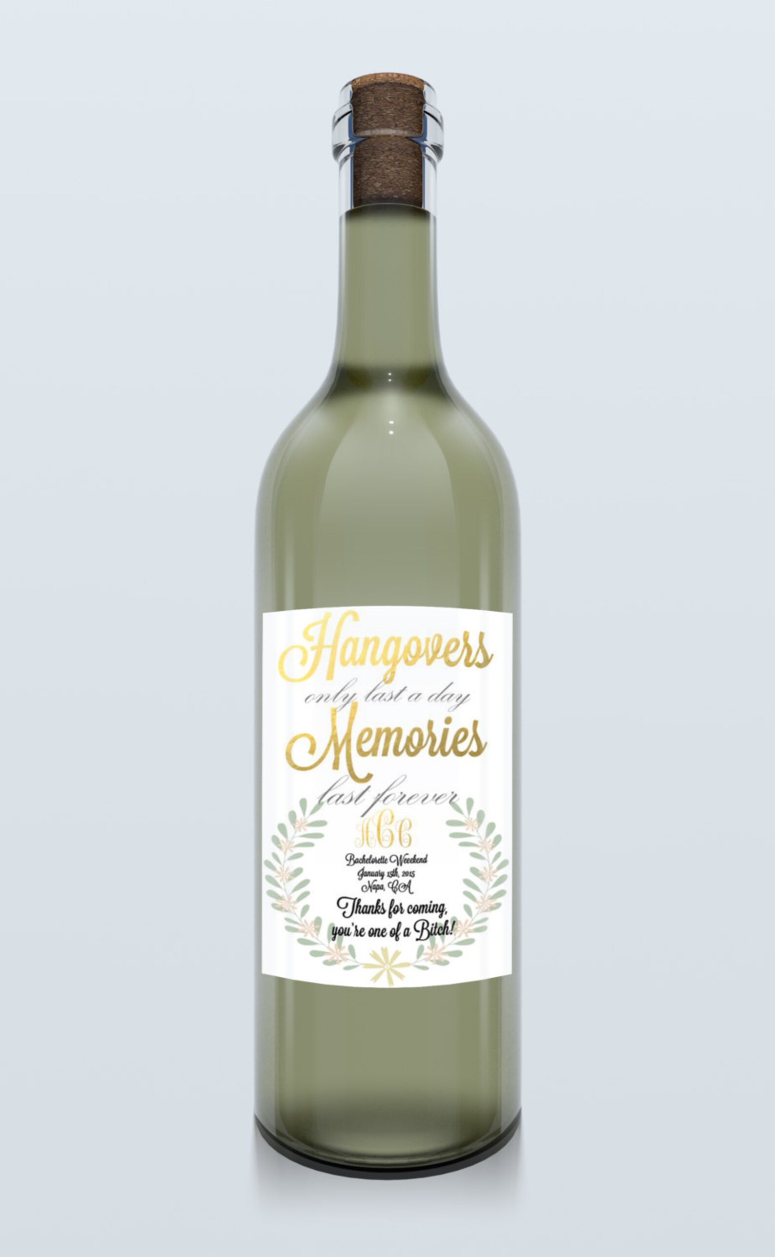 Funny Wine Bottles Labels for Bachelorette Bridal Shower Etsy