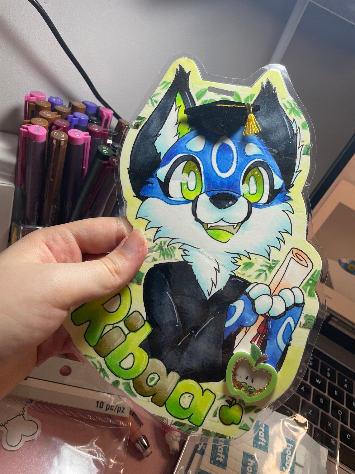 Traditional furry badge | Etsy