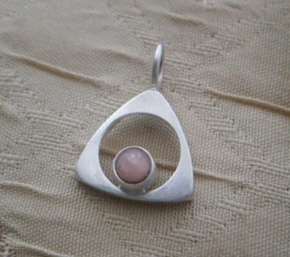 Sterling silver pink rose quartz Elis Kauppi  Kup… - image 1