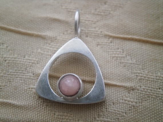 Sterling silver pink rose quartz Elis Kauppi  Kup… - image 2