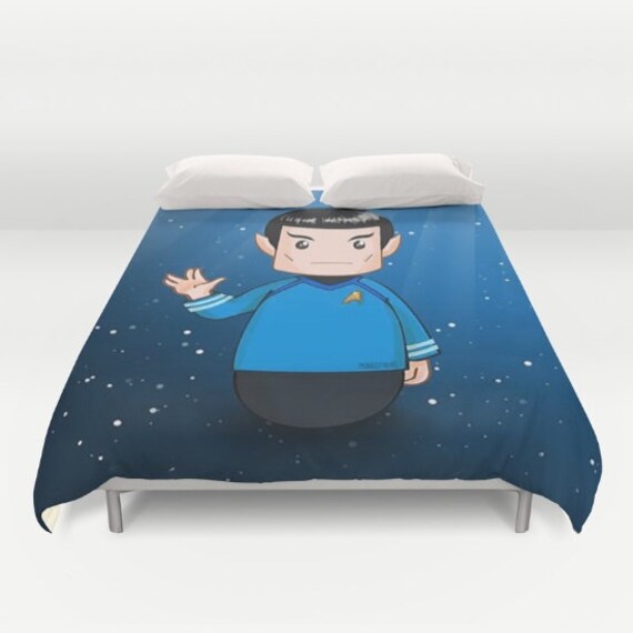 Items Similar To Star Trek Duvet Cover Spock Duvet Cover Star