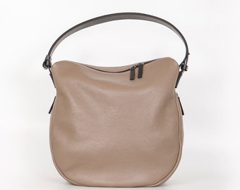 Taupe Large Hobo Bag