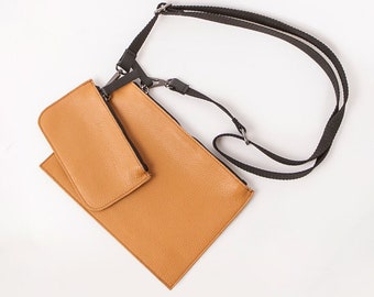 Light Tabac Bag And Wallet Set