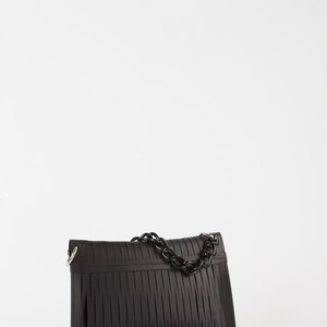 Black Leather-Net Bag image 3