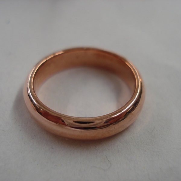 6mm Copper Healing Ring - Domed Heavy Bands adding Sunshine, Protection, Love and Energy into Your Life
