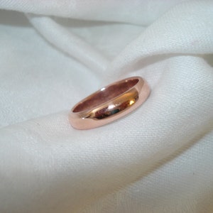 4mm Copper Healing Ring And Toe Ring - A Sunshine and Energizer in Your Life