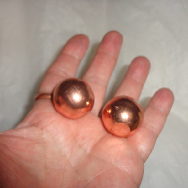 Copper Sphere 26mm Solid for Therapeutic and Meditation 2+ spheres for Exercises, 1 for healing or just healing energies.