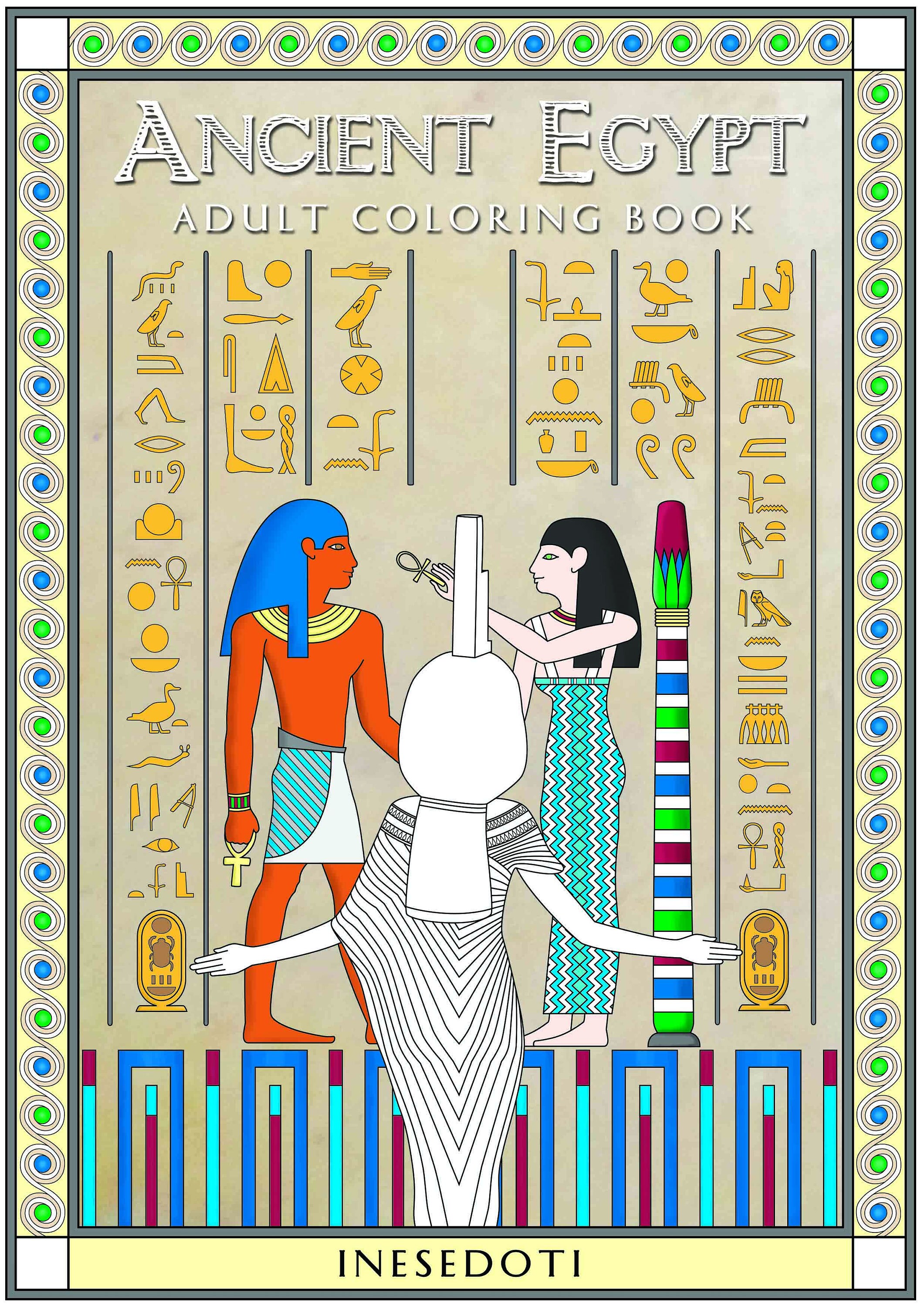 Download Ancient Egypt Adult Coloring Book Etsy