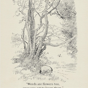 Eeyore Quote Poster: Winnie the Pooh Vintage Nursery Art