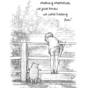 Printable - We didn't realize we were making... Winnie-the-Pooh Sayings B&W Quote PrintClassic Downloadable Wall Art Decor Instant Download