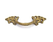 Cabinet Door Handle Vintage Brass Drawer Pulls Furniture Hardware Soviet Cabinet Pull Vintage Metal Handle for cabinet Made in the USSR