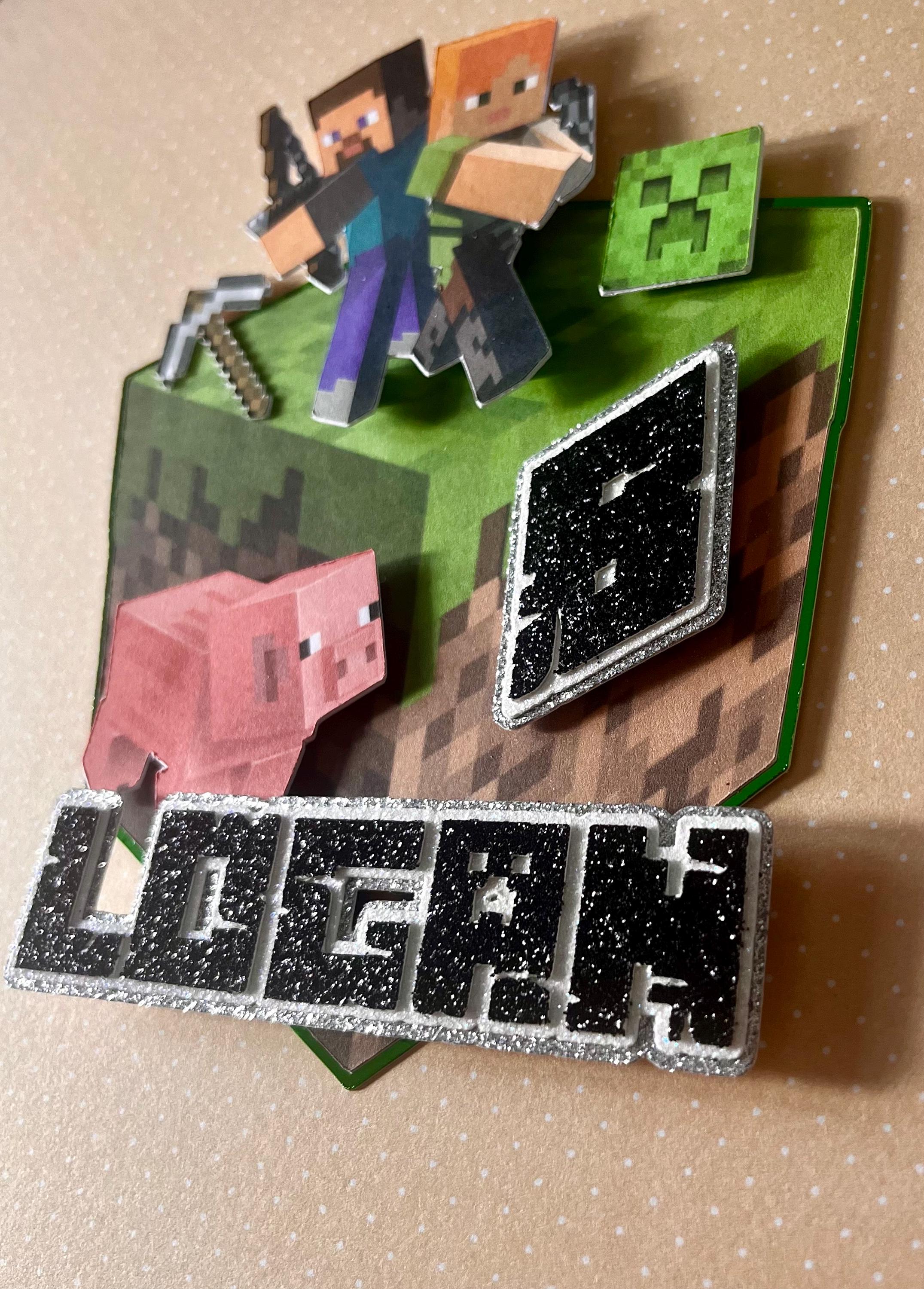 Custom Minecraft Cake Topper