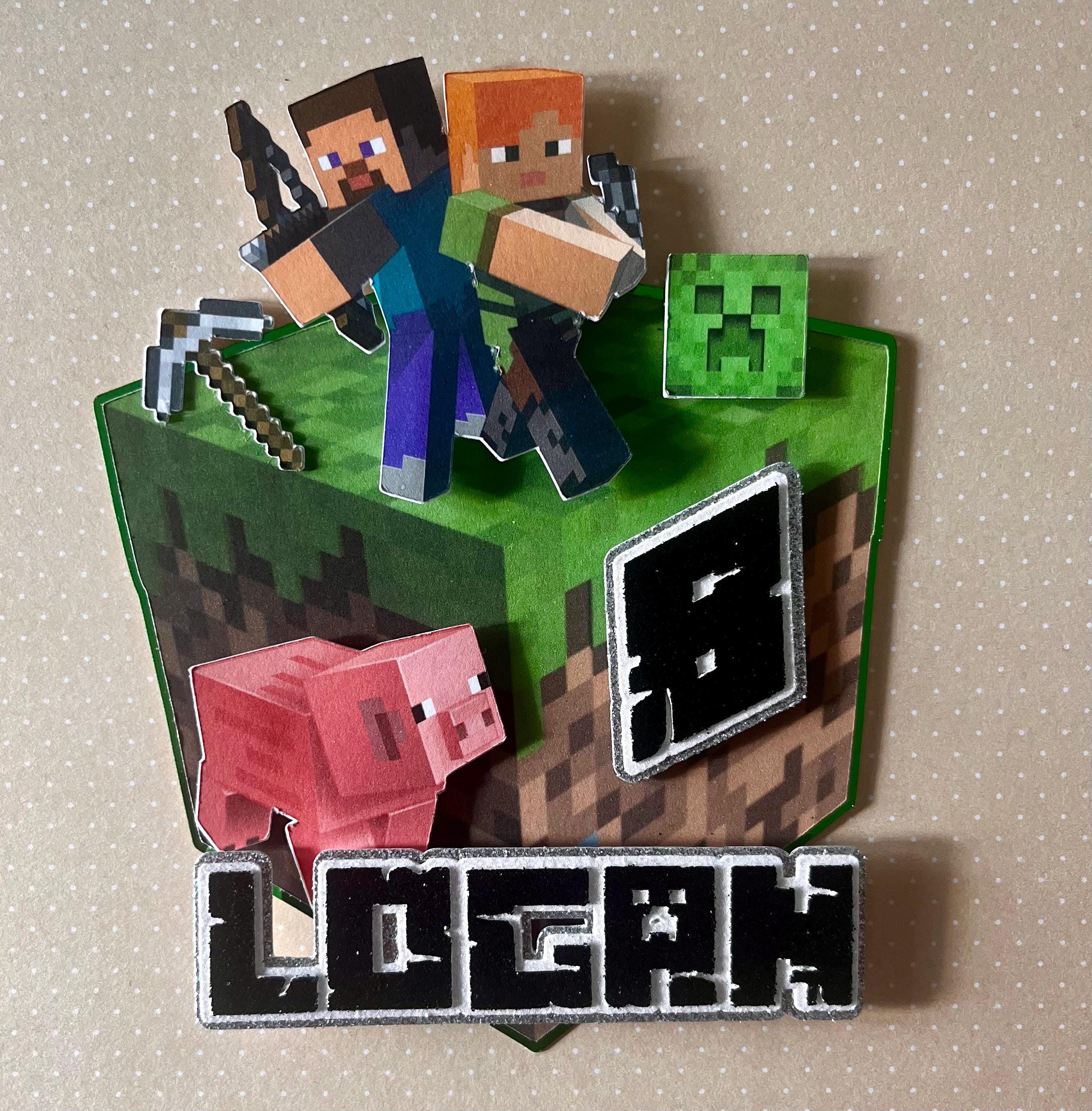 Custom Minecraft Cake Topper